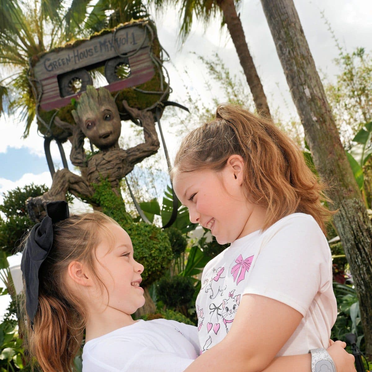 Zoey and Evie laughing together